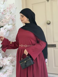 Robe segnora grona plus foulard noir